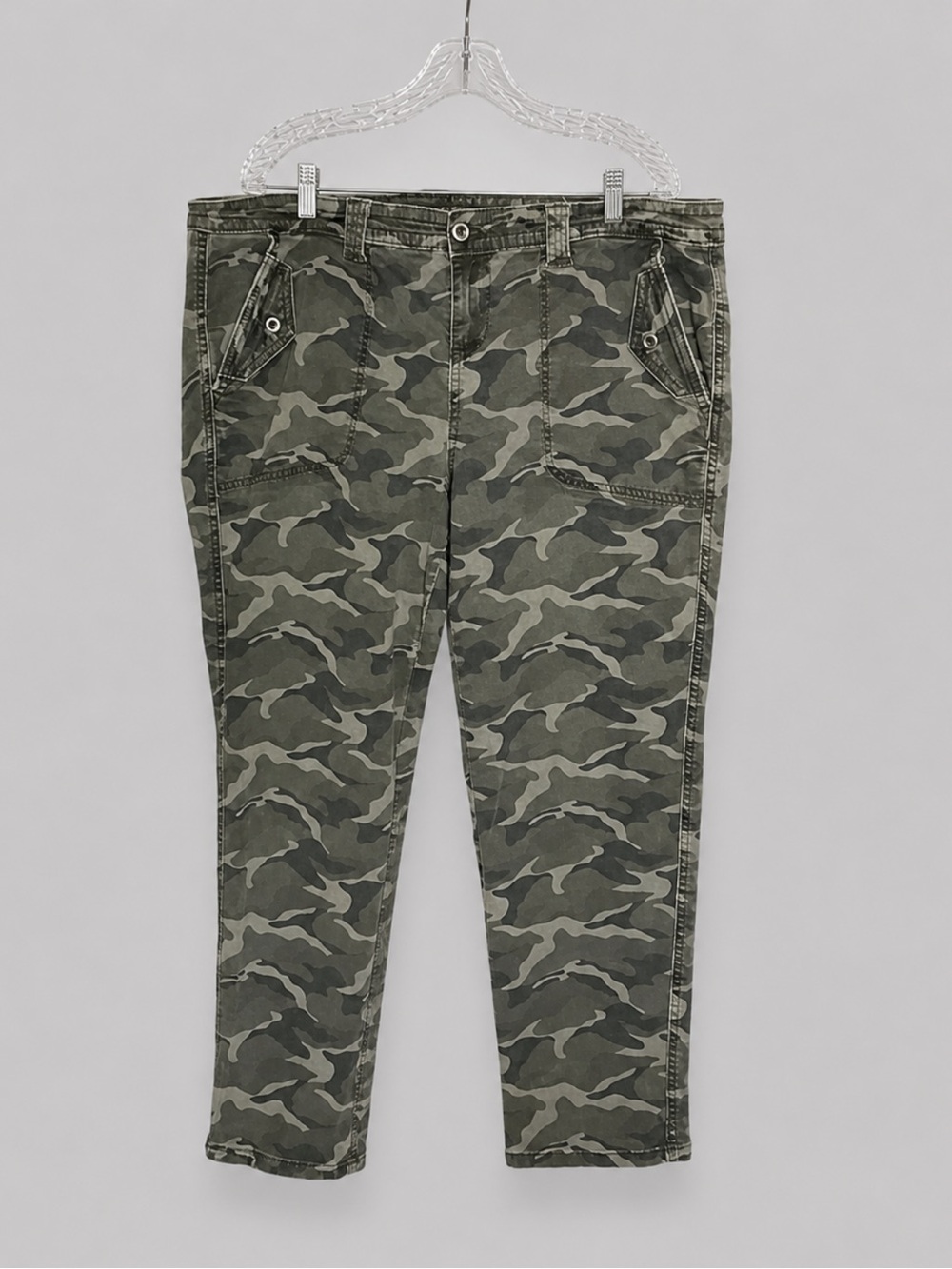 Torrid Olive Camo Ankle Pants